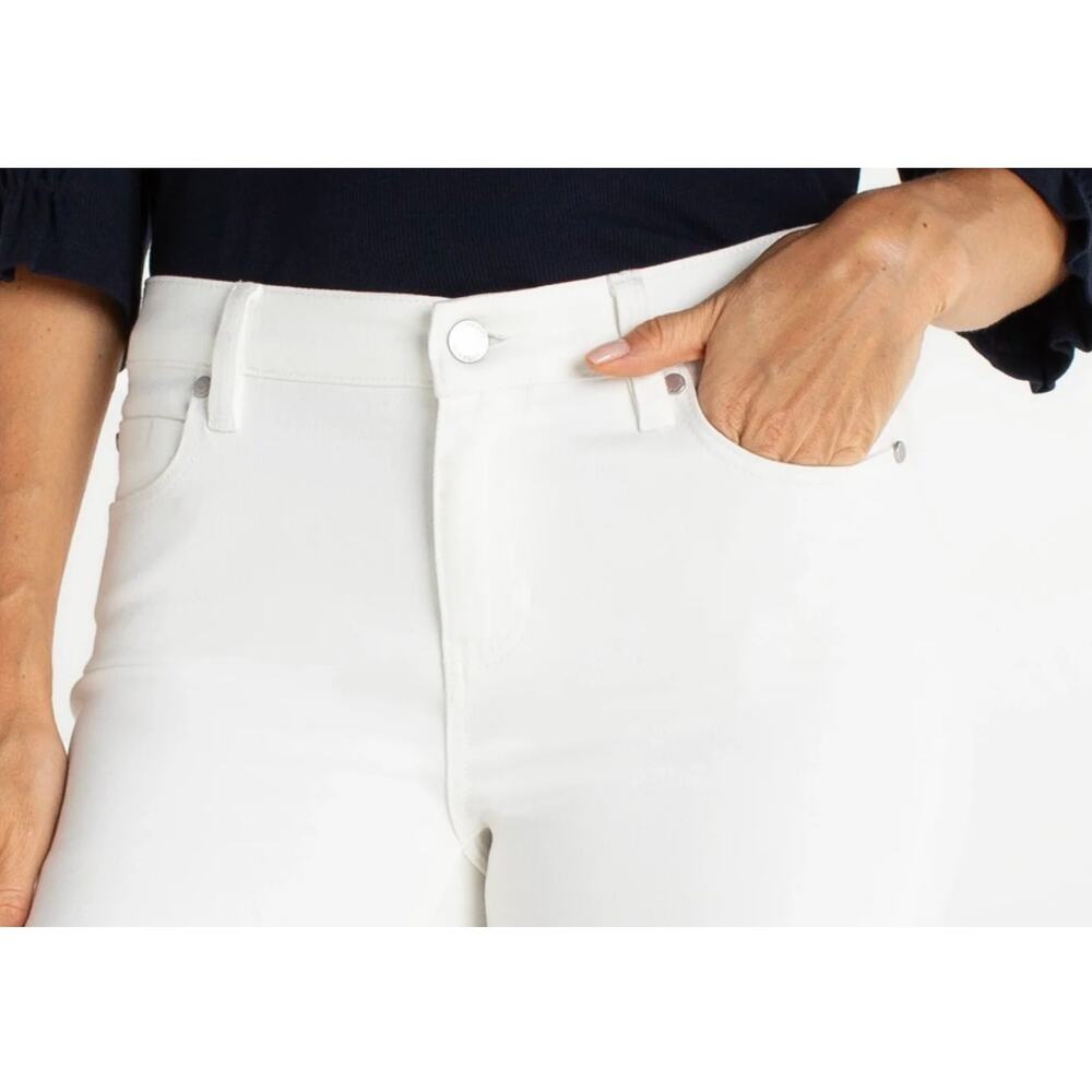 Liverpool Los Angeles Hannah Mid-Rise Cropped Jeans | Sz 8 / 29 White NEW - Picture 3 of 5